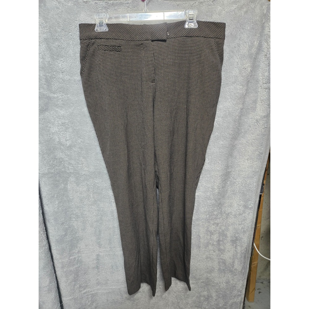 Investments Petites Brown Houndstooth Dress Pants Size 10P R Professional Office